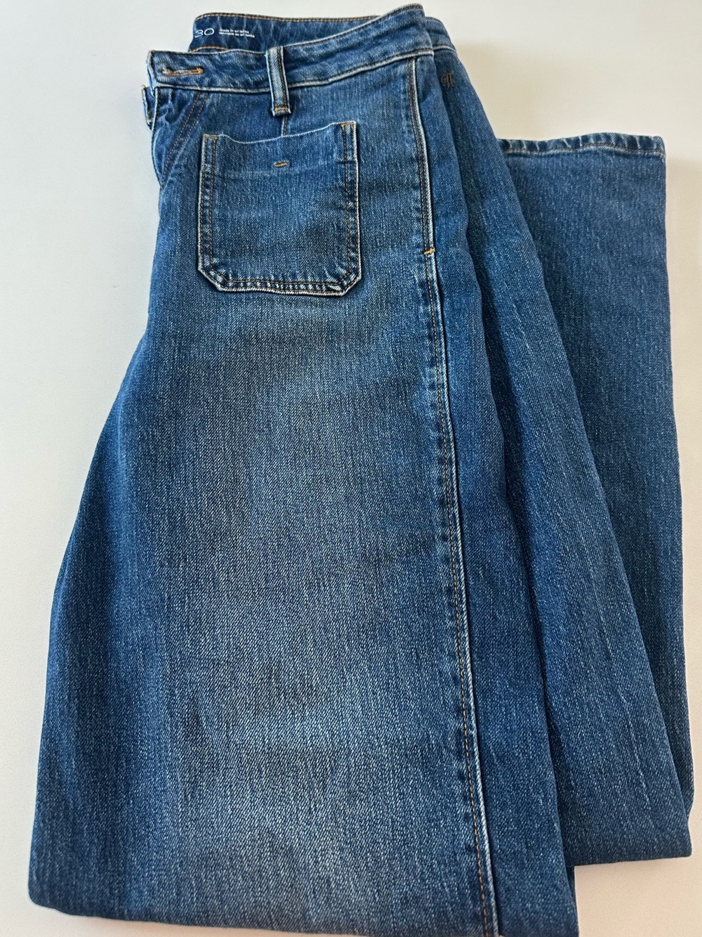 Anthropology Pilcro Straight-Leg Dark Wash Denim Jeans. - Picture 2 of 3
